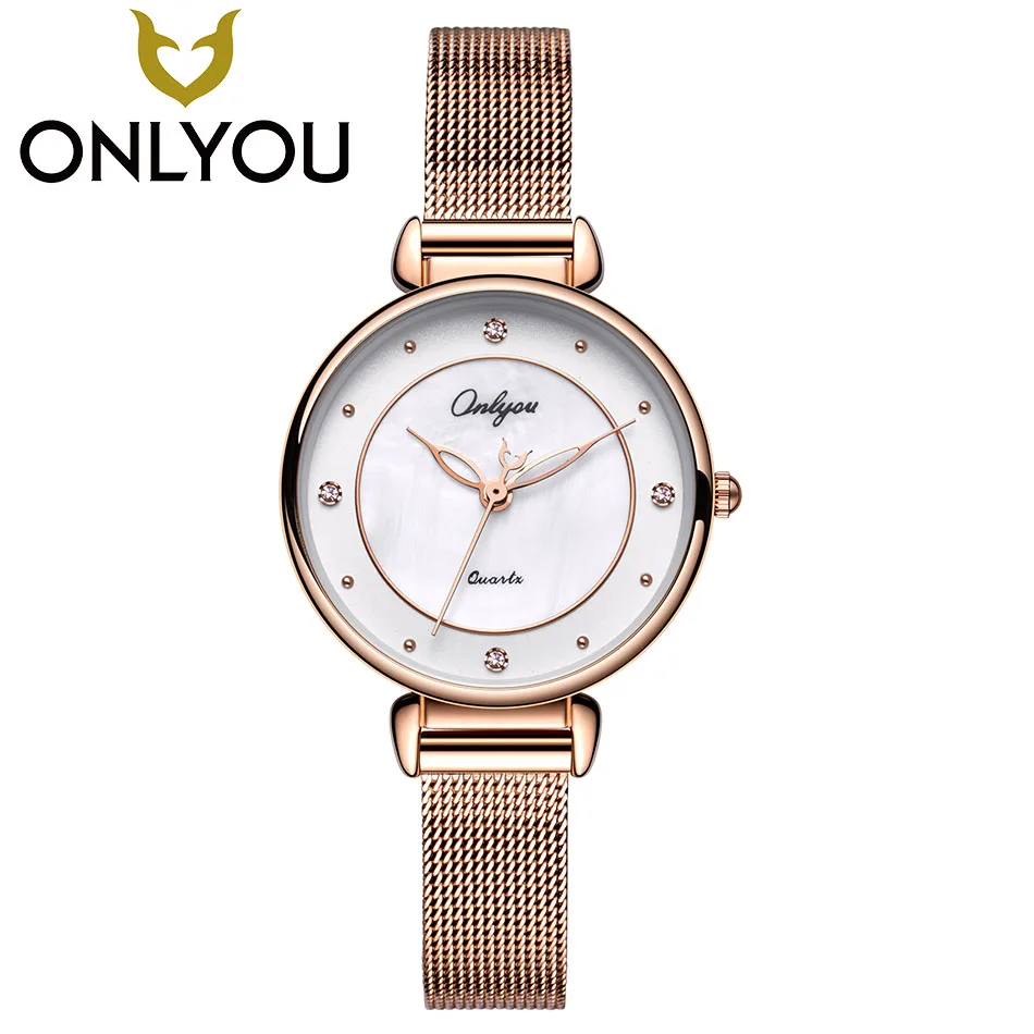 

ONLYOU Fashion Girlfriends Watches Women Top Luxury Brand Diamond Waterproof Clock Ladies Business Quartz Watch Gift Wholesale