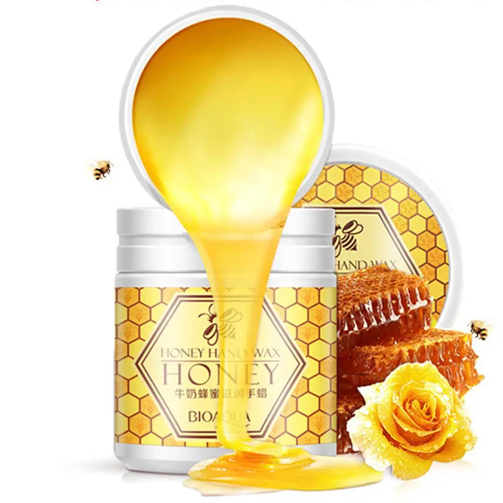 

VIBRANT GLAMOUR Milk Honey Paraffin Hand Mask Wax Moisturizing Whitening Skin Care Exfoliating Calluses Remove Hand Care Cream