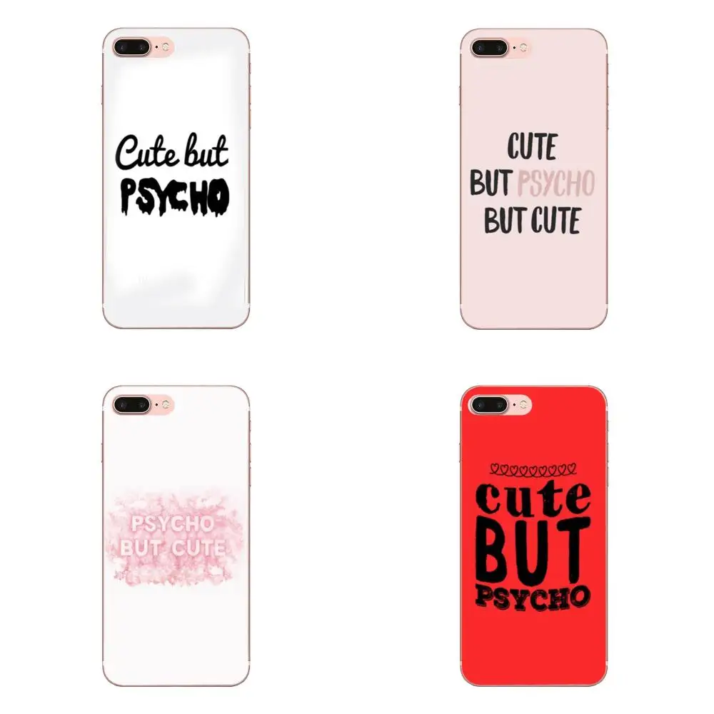 

Cute But Psycho Quotes For Huawei Nova 2 V20 Y3II Y5 Y5II Y6 Y6II Y7 Y9 G8 G9 GR3 GR5 GX8 Prime 2018 2019 Soft Coque Case