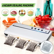120 Вт вакуумные герметики кухонные автоматические электрические вакуумные запайки с 10 шт пакетами вакуумный упаковщик упаковочная упаковка