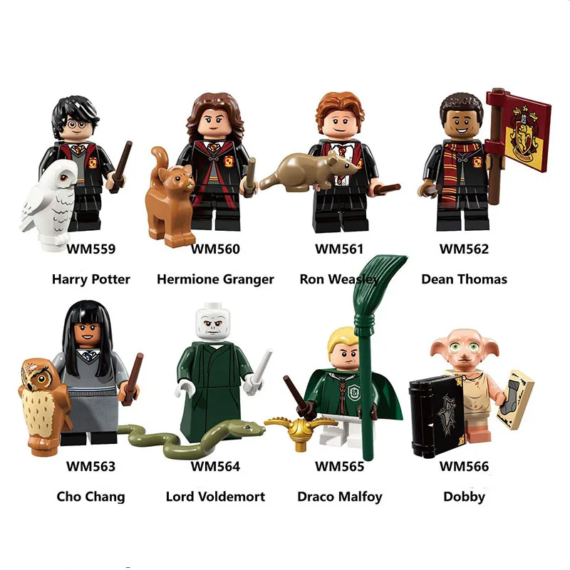 

Single Sale LegoINGlys Harry Potter Hermione Ron Weasley Thomas Cho Chang Lord Draco Malfoy Dobby Minifigure Toys Children Gift