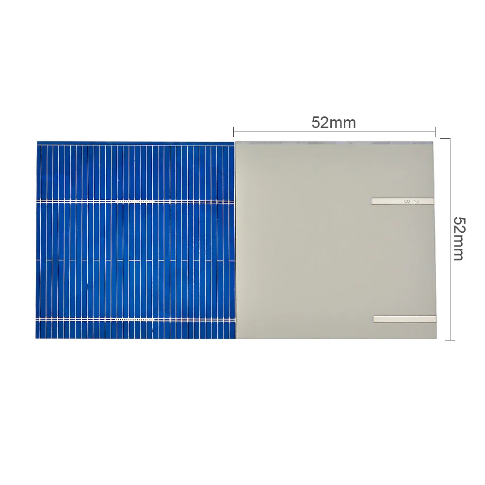 SUNYIMA 100 szt. Panel słoneczny 0.5V 0.46W 52*52mm układ słoneczny DIY dla akumulator ładowarki do telefonów przenośne ogniwo słoneczne