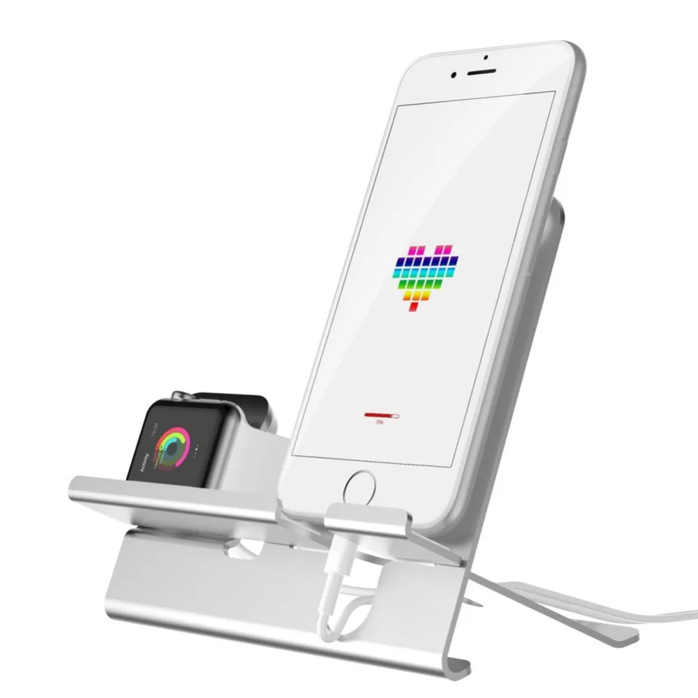 

Charging Dock station for iPhone x/7/8 for Apple Watch stand Table phone holder mobile support Desk charge phone Holder for ipad