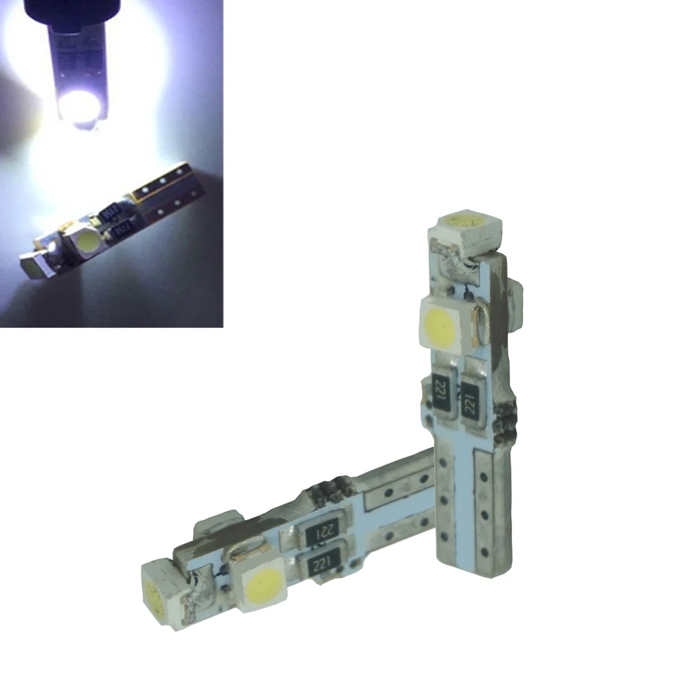 CQD-Light 2X T5 3 LED 3528 SMD 3led 3smd автомобильная лампа приборная панель сигнальные лампы |