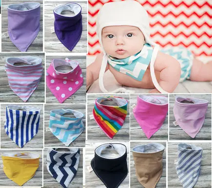 

3 Pcs High Quality Cartoon Dot Newborn Baby Bibs Waterproof Kids Girls And Boys Cotton Triangle Children Feeding Accessories