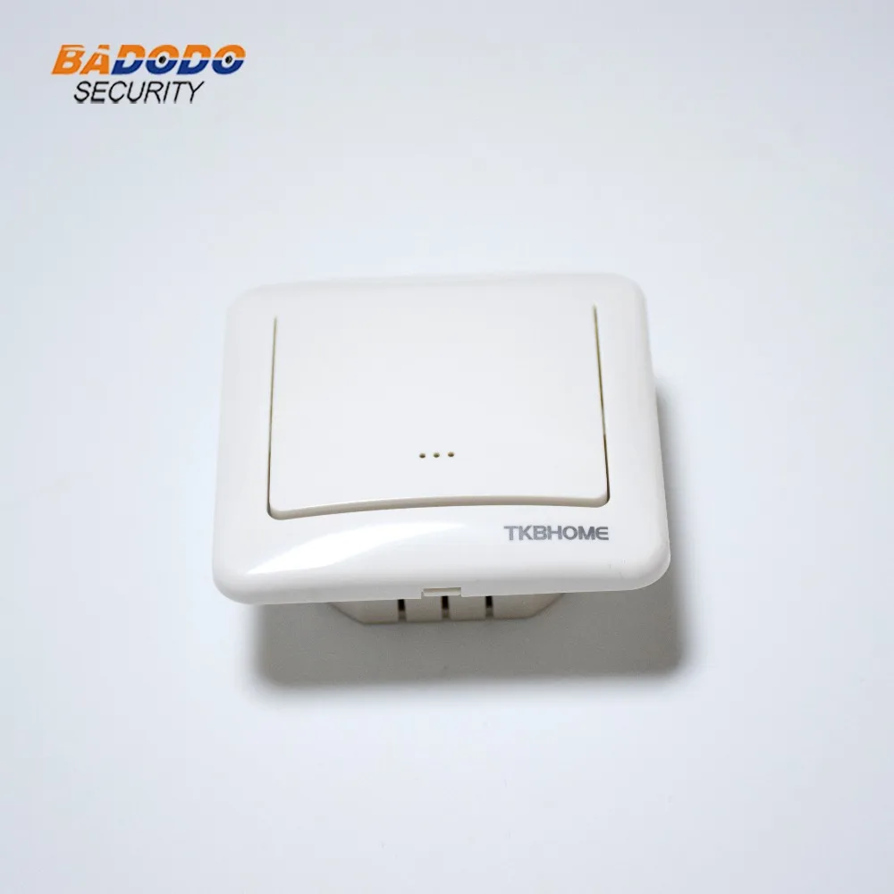 

TKB Home TZ35S Z-WAVE Plus Single Wall Dimmer ON/OFF switch with Single Paddle for lighting control system 80x80mm type