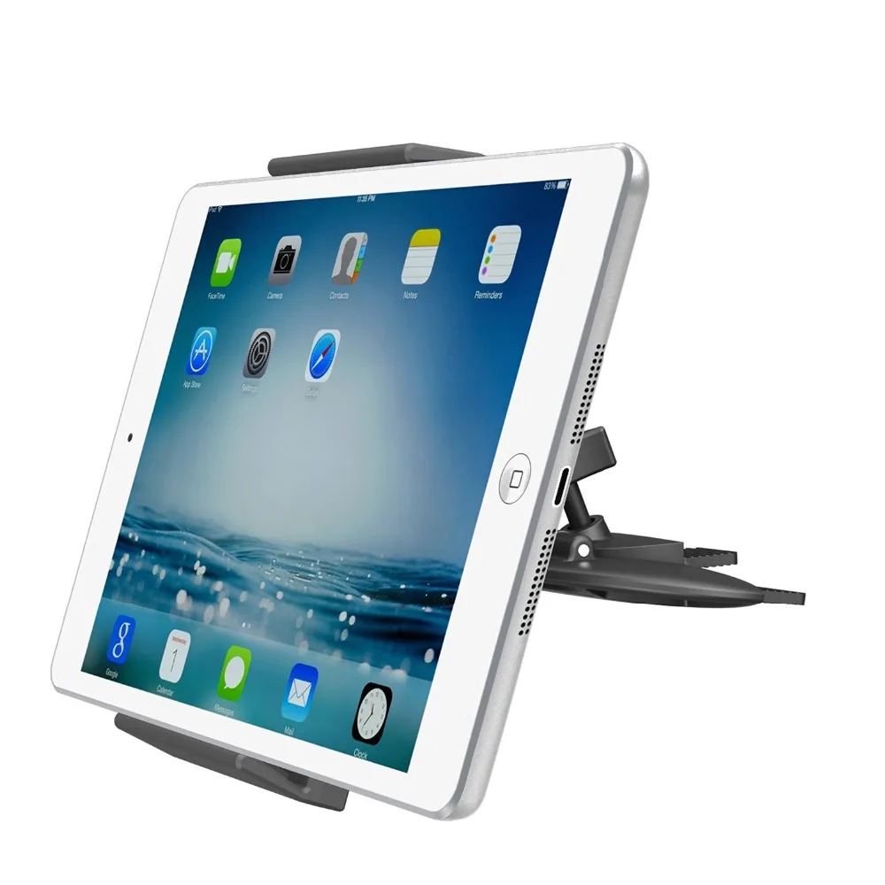 

APPS2Car Universal Tablet CD Slot Car Mount Tablet Phone Holder for iPad 2 3 4 Air 1 2 Mini 1 2 3 4 iPhone X 7 6S 6Android Phone