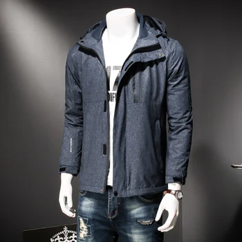 

2018 NEW high quality Plus Size 8XL 7XL 6XL 5XL Winter Jacket Men Zipper Winter Cotton Clothes Keep warm Hat removable