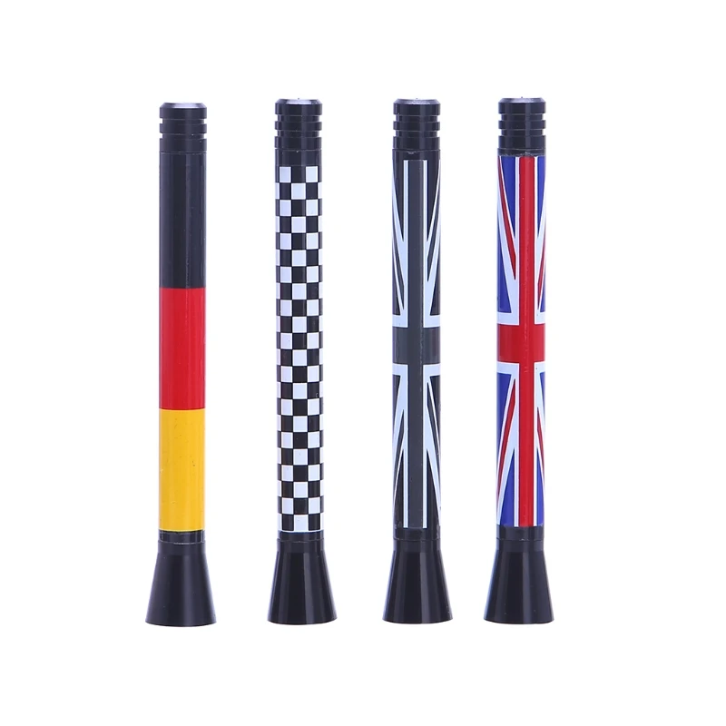 

New Union Jack UK Flag Short Antenna For MINI Cooper S R55 R56 R60 Countryman Car Styling 10166