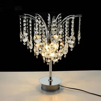 

Modern Crystal Table Lamps for Bedroom Living Room Study Desk Lamp Bedside LED Light Fixtures