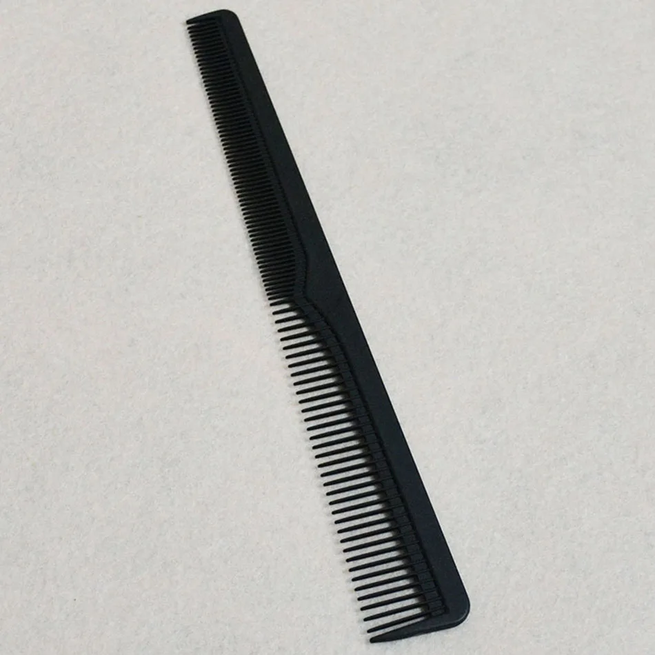 Коническая парикмахерская расческа черная греющаяся расческа Антистатическая тонкая зубная расческа