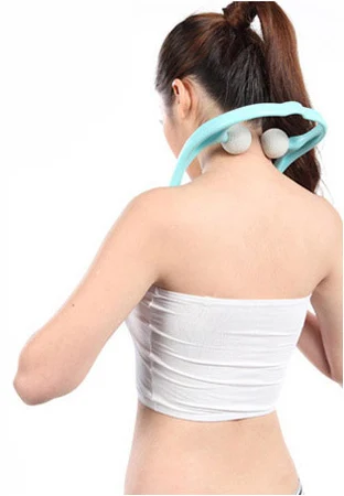 Neck Cervical Massage Manual Shoulder Vertebrae Massager Prevention Spondylosis Health Care Gift Giving Beauty Bar Tool Therapy usb far infrared neck electric heating shoulder neck strap hot cervical vertebrae physiotherapy warming mugwort neck protection