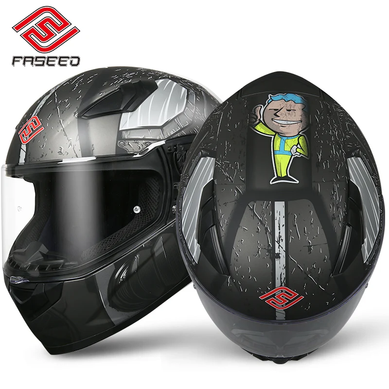 FASEED шлем мужской защитный мотоциклетный шлем для верховой езды женский локомотив шлем для бега мотоциклетный шлем