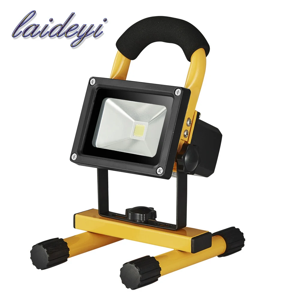 

10w DC12V 24V led portable rechargeable outdoor camp flood AC85-265V working led projector led floodlight/spot light car-charger