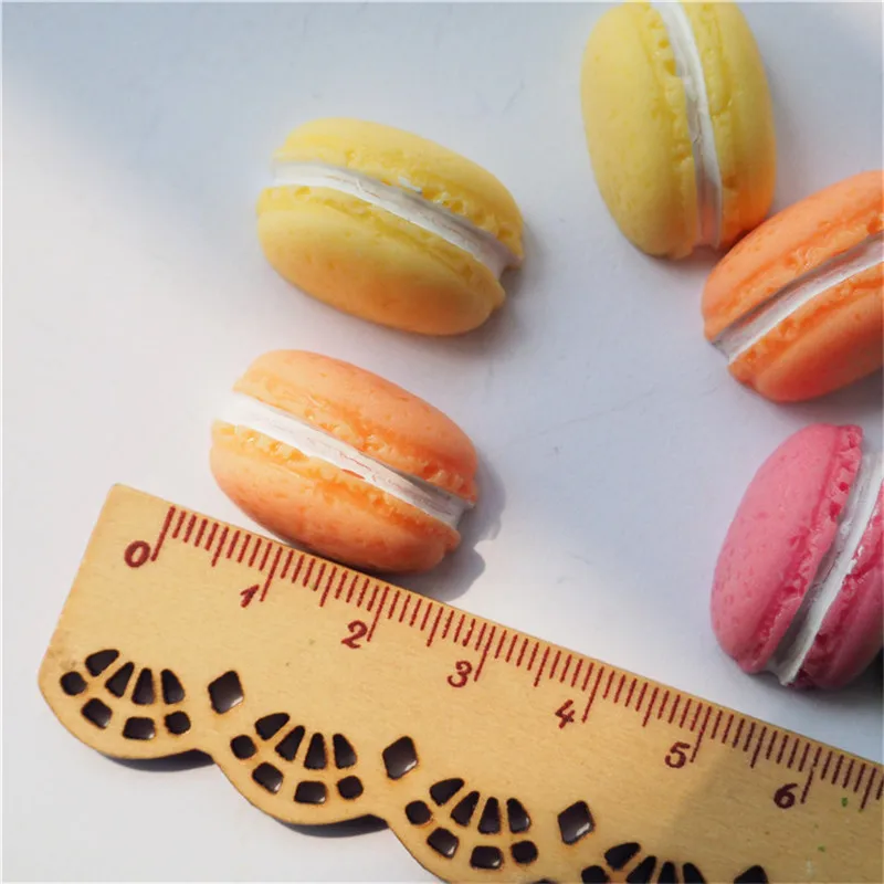 Resin Flatback Simulation Macaroon Cabochon For DIY Craft Accessories Mobile Phone Cover Decoration Key buckle Accessories