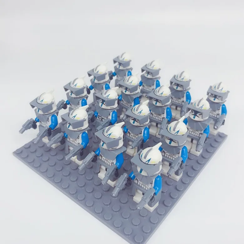 

20PCS Captain Rex Storm Trooper STAR WARS Wolfpack Clone Trooper Commander compatible building blocks brick toy