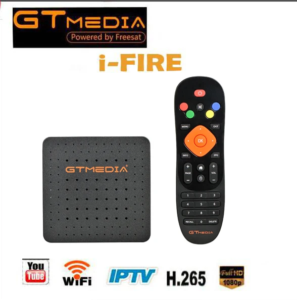 GTmedia IFire спутниковый ТВ ресивер полный 1080P Встроенный 2,4G WiFi box Поддержка Xtream и Youtube