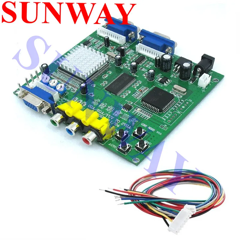 

2017 Arcade Game GBS-8220 RGB/CGA/EGA/YUV to VGA Video Converter HD with dual output for Arcade game machine