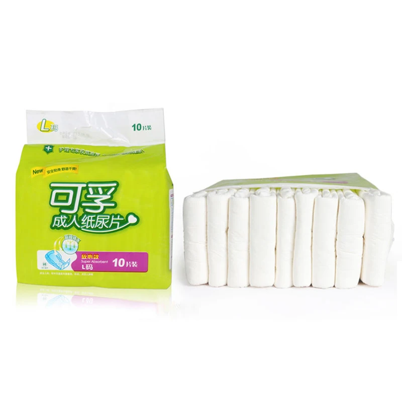 

10pcs L yard Cofoe Adult Diaper Water Absorption Fungus Proof for Urine Incontinence Postoperative Crowd Old People Health Care