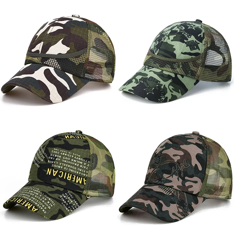 

3-9 Yrs Outdoor Camouflage Baby Boy Mesh Baseball Cap Kids Cap Summer Autumn For Boys Girl Caps Net Casual Caps Kids Hats