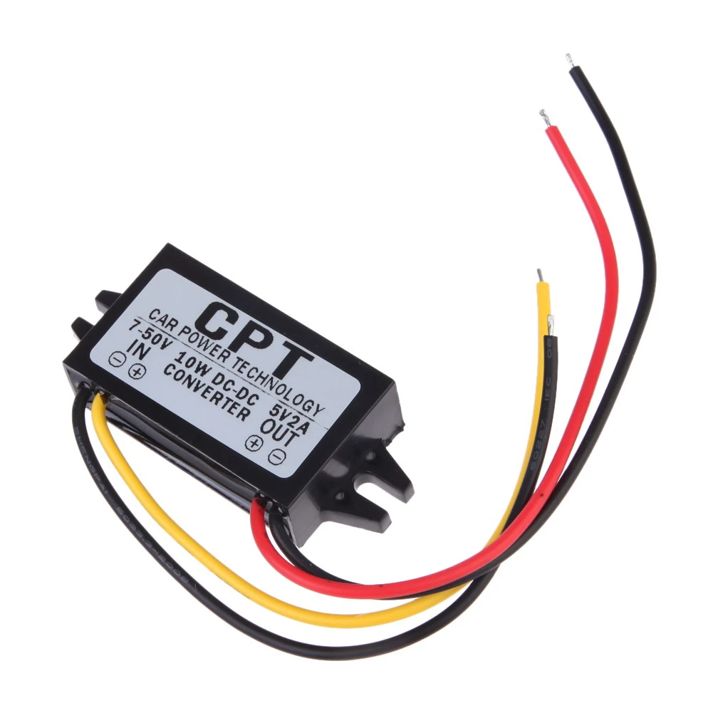 2,5 cm 7-50V bis 5V DC männlich Konverter CPT Auto Power Universelle 5,5