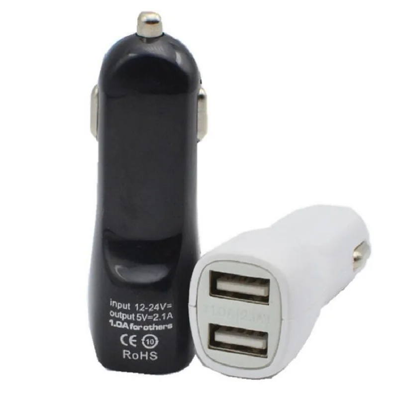 

hopeboth 10pcs New Dual 2 Port USB Car Charger 12v DC for iPad iPhone 4G iPod 2A HTC + Free shipping