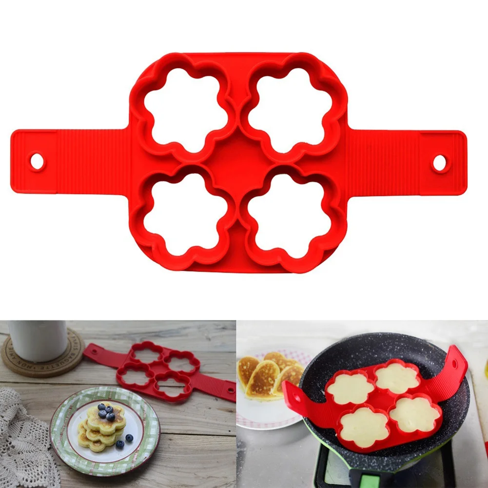 

Non-Stick Flower Heart Shape Pancake Maker Egg Cooker Pan Flip Eggs Mold Pancake Maker Cooking Tool For Kitchen Cooking