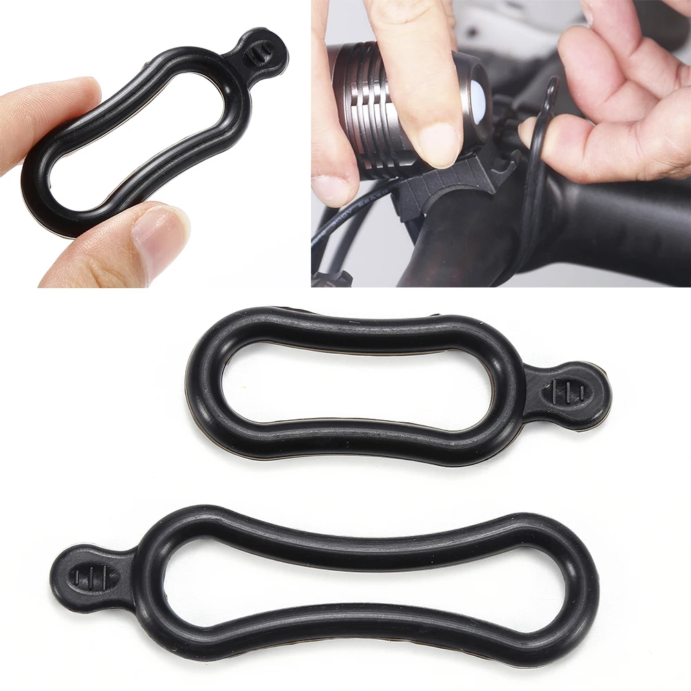 

2 pairs NEW Silicone Rubber Band Ring Compact For Headlight Bicycle Headlamp Bike Light Torch Perfect for Cycling 2 Size Ring