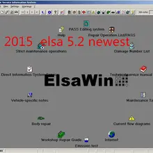 Программное обеспечение Elsa Win 6,0 Новое поступление ElsaWin 5,2 работа для VW 5,3 для Audi Авто Ремонт DHL Горячая Распродажа программного обеспечения