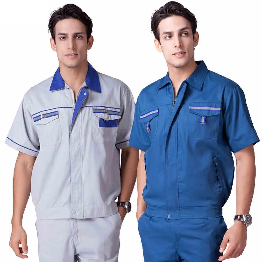 (10 комплектов-рубашка и штаны) Мужские комплекты одежды инженерное обслуживание большой размер костюм наборы мужские комбинезоны