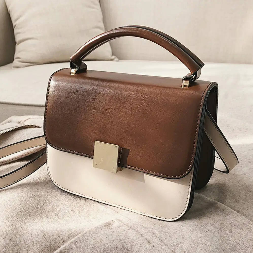 British Fashion Ladies Square bag 2019 New Quality PU Leather Women's ...