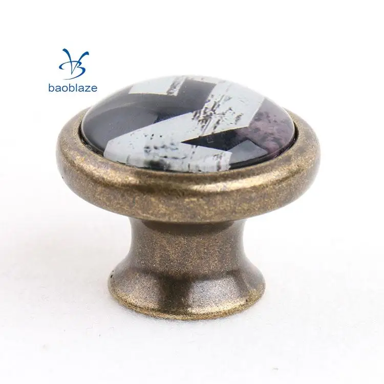 2 Pieces Vintage Retro Cabinet Door Cupboard Bin Handle Pulls Knob Furniture Hardware - Numbers Pattern