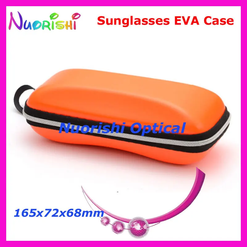 20 штук Новые блестящие Цвет очков Очки солнцезащитных очков Солнцезащитные очки для женщин на молнии 3 цвета EVA Дело Box ml035
