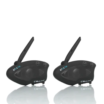

2Pcs MIDLAND Motocycle Helmet Intercom BTX2 FM Motorcycle Wireless Bluetooth Intercom Bicycle Headset