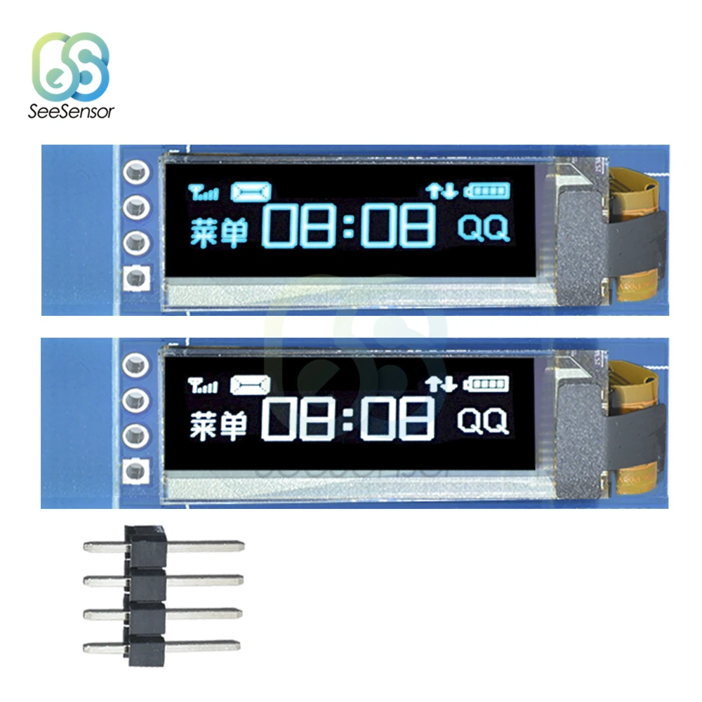 

0.91 inch White/Blue OLED Module 0.91" Screen Board 128X32 OLED LCD LED Display Module IIC I2C Communicate for ardunio