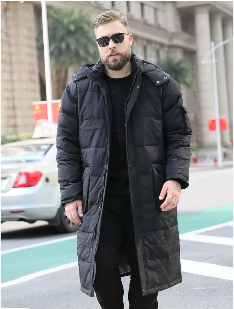 Mannen winter mode eendendons jas mannelijke warme parka ultra lange maxi jas hooded plus big grote maat 5xl 6xl 7xl 8xl 9xl 10xl Mannen winter mode eendendons jas mannelijke warme parka ultra lange maxi jas hooded plus big grote maat 5xl 6xl 7xl 8xl 9xl 10xl
