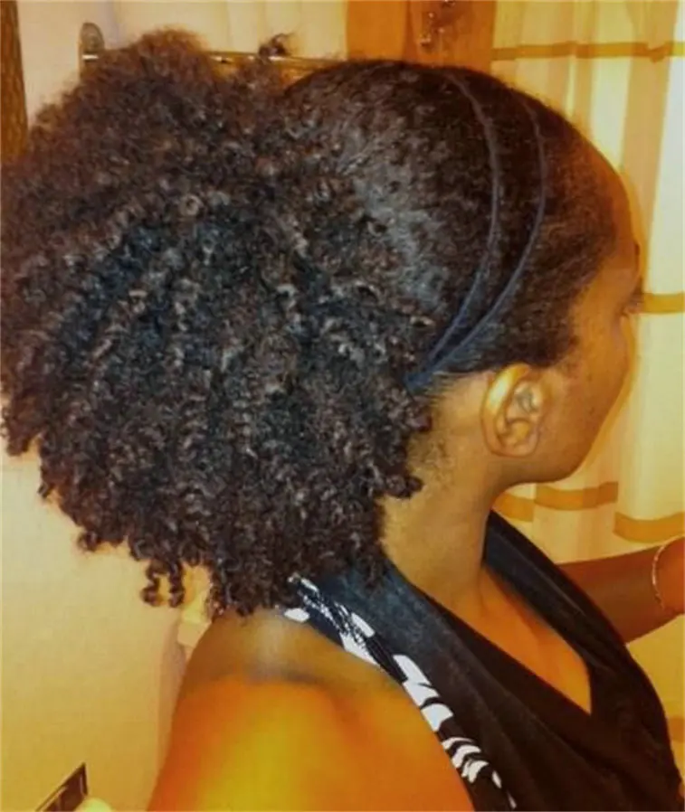 Afro Kinky Curly Black Women S Ponytail Clip In Remy Hair Wrap