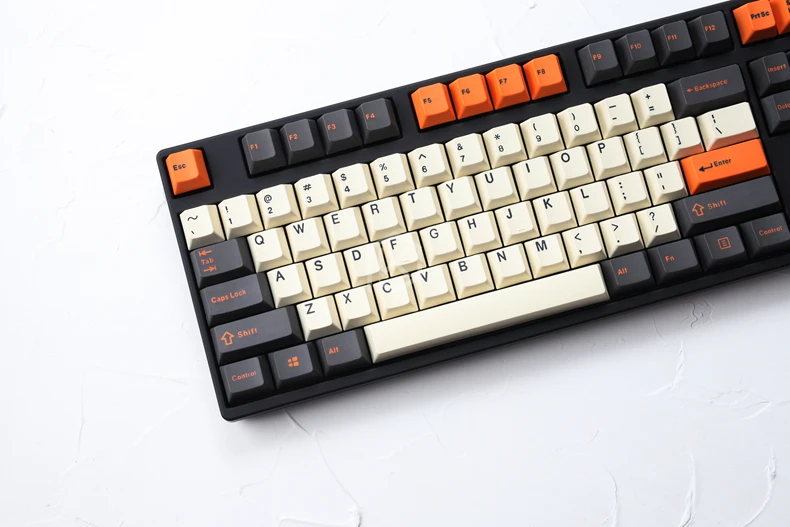 Pbt doubleshot колпачки Вишневый профиль карбоновый цвет бежевый оранжевый серый для xd60 xd64 tada68 96 xd84 xd68 1800 87 tkl 104 ansi