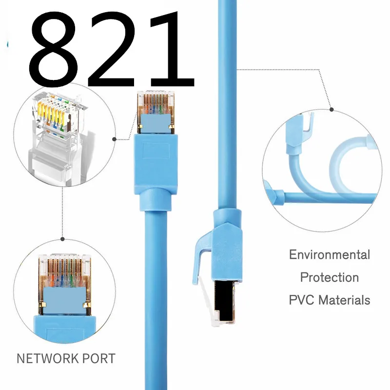 MEIBAI 2019 Ethernet кабель высокого Скорость RJ45 сети LAN Кабельный маршрутизатор компьютер кабель для компьютера Router821