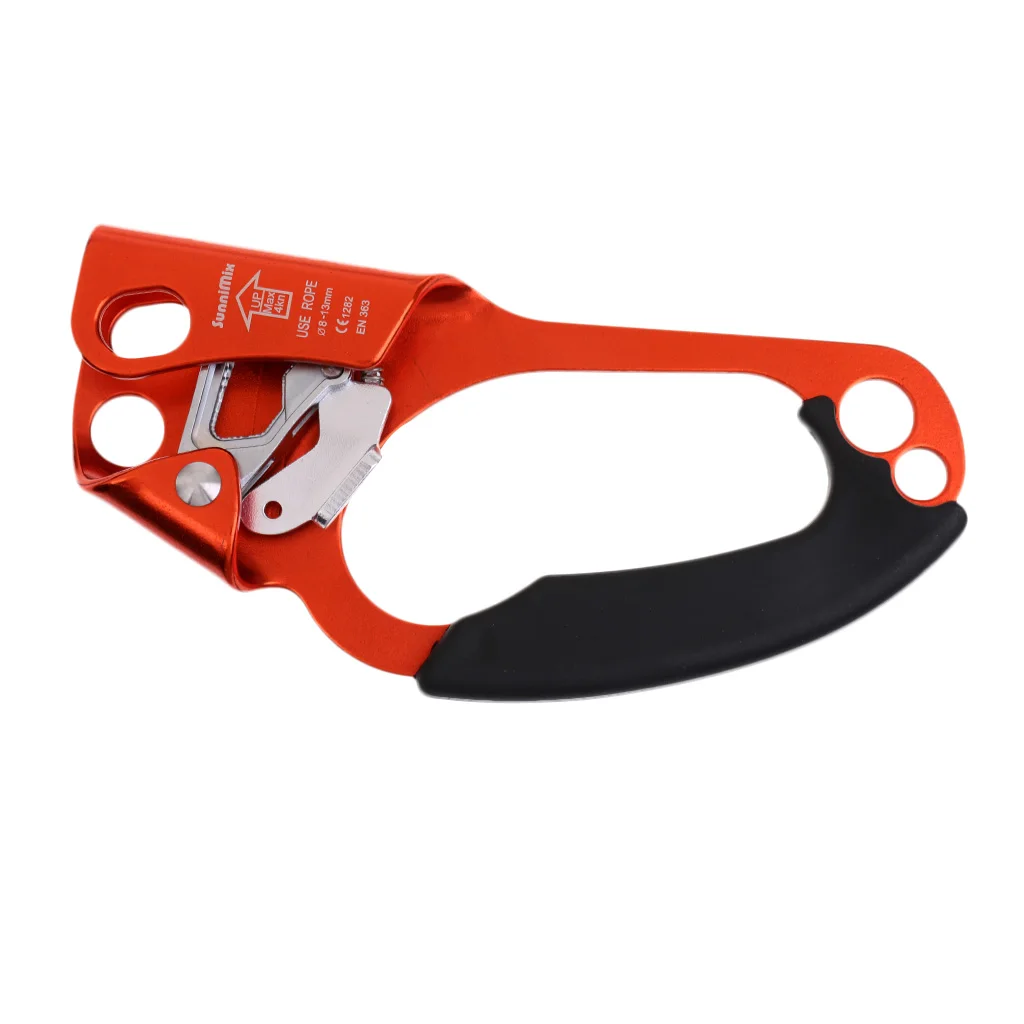 Climbing Ascender Tree Rock Climbing Right/ Left Hand Ascender Arborist Rappelling Gear Fits 8-13mm Rope CE Certification 
