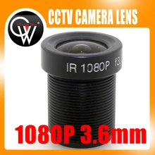 5PCS/LOT 1080p 3.6mm lens IR MP Lens Monofocal Fixed Iris Board Mount Lens for CCTV ip Camera