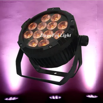 

10pcs-lot Stage light dmx 12x18w quad led par rgbwa uv 6in1 waterproof ip 65 led par can outdoor wash wall light