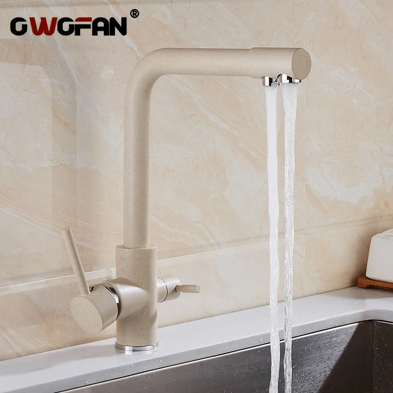 

Filter Kitchen Faucets Deck Mounted Mixer Tap 360 Rotation with Water Purification Features Mixer Tap Crane For Kitchen N22-074