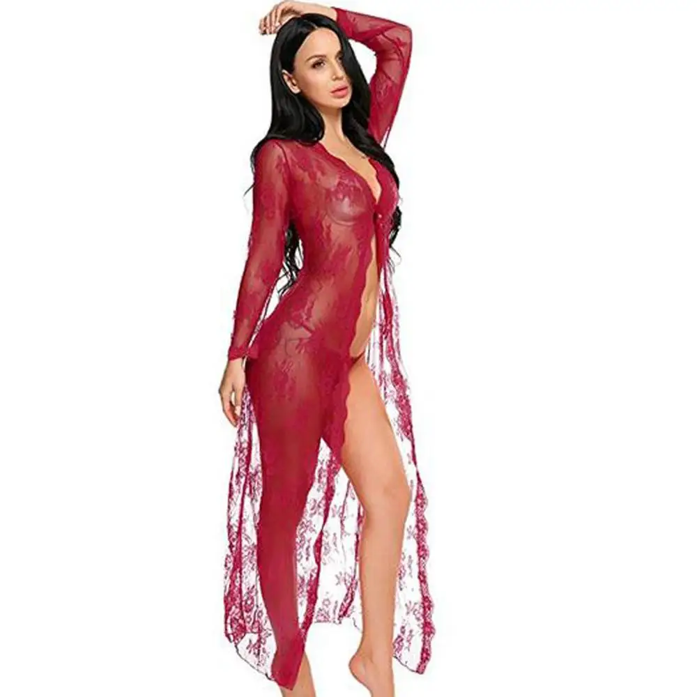 Женское сексуальное нижнее белье Babydoll эротическое костюмы длинная ночная