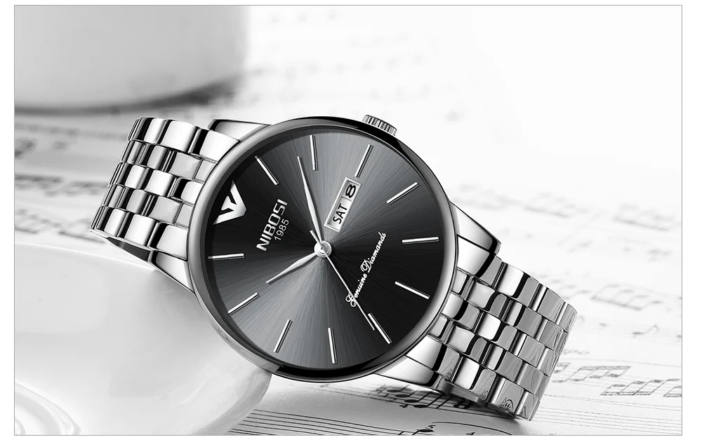 Relogio Masculino NIBOSI Mens Watches Top Brand Luxury Simple Watches Men Steel Calendar Date And Week Fashion Watches 2018 Saat (14)