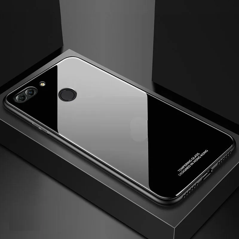 SemgCeKen роскошный оригинальный жесткий стеклянный зеркальный чехол для huawei honor 9 lite