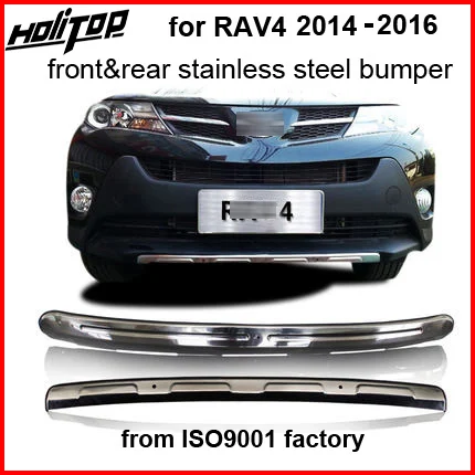 

front&rear skid plate bumper guard bumper protection bull bar for Toyota RAV4 2014 2015 2016,stainless steel,guarantee quality