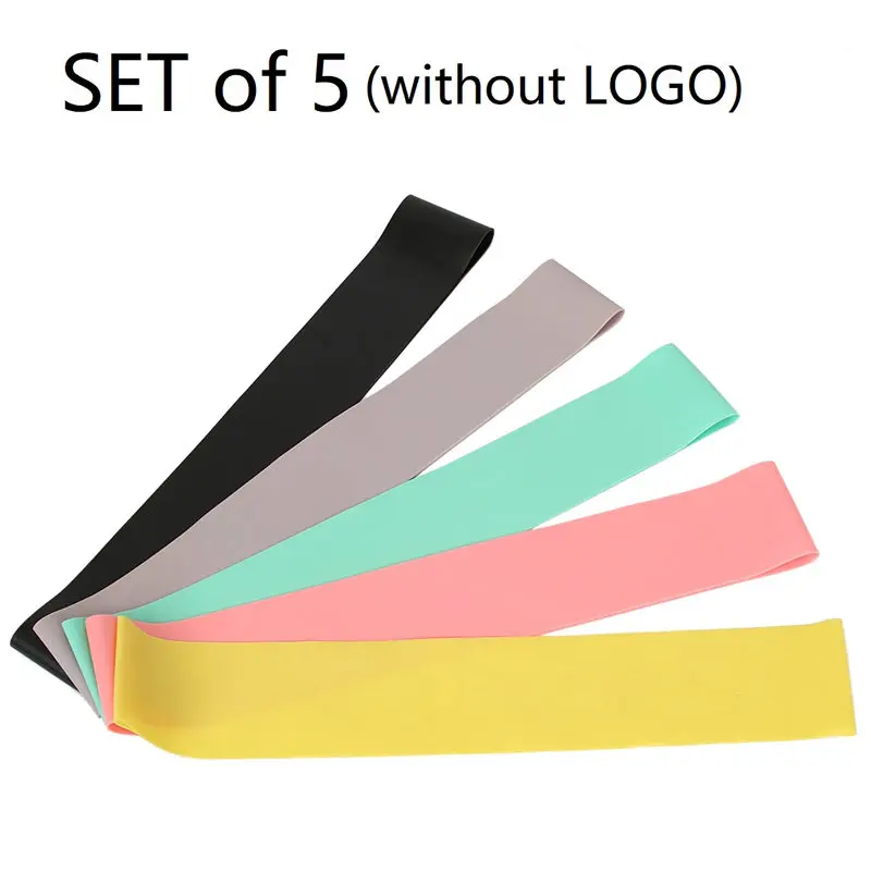 Set of 5 Procircle 4 шт. набор резистивных лент для упражнений фитнес-браслет для физической терапии/пилатеса/силовой тренировки - Цвет: Set of 5