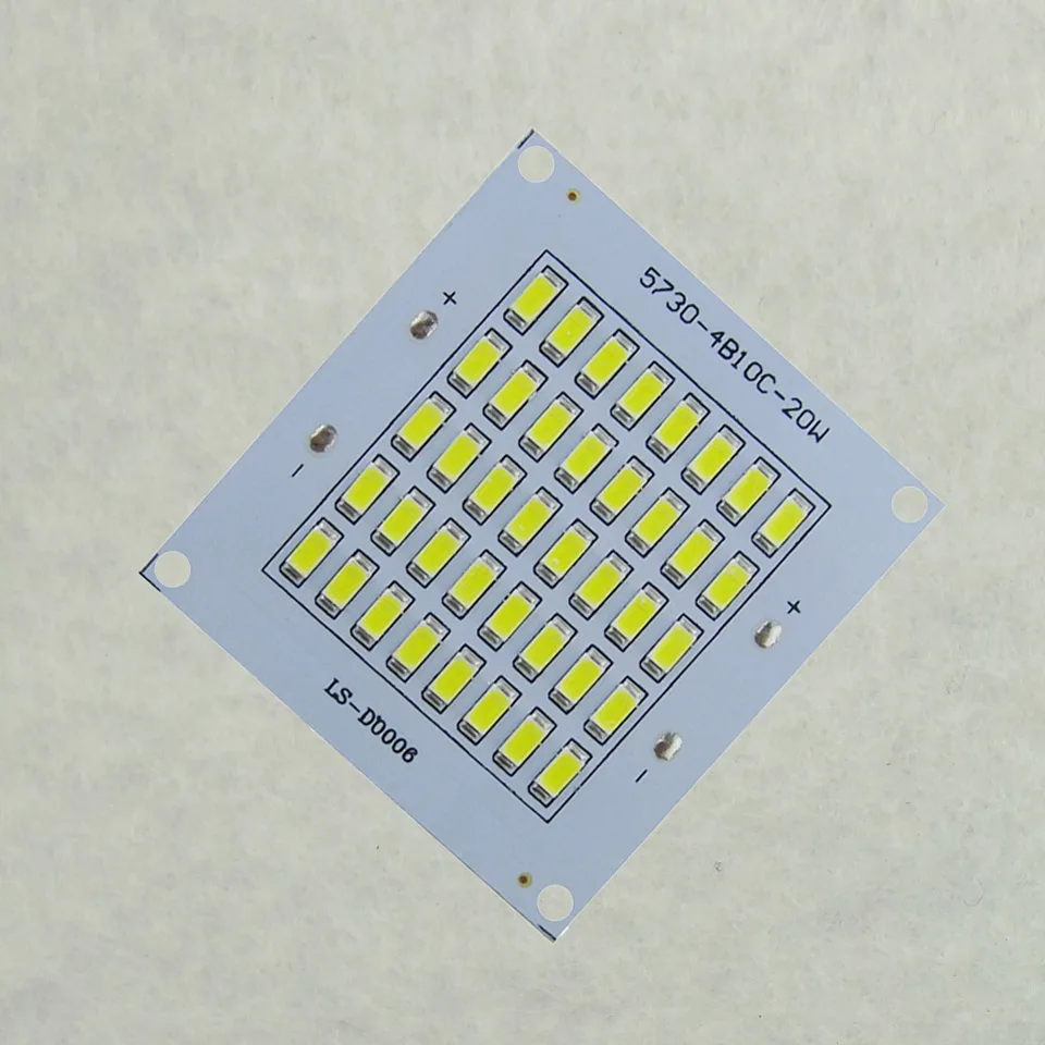 Полноцветные SMD 5730 светодиодный PCB потолочные светильник пластина для лампы 20 Вт 2000lm DC20-39V 600mA SMD cob алюминиевая ручка с пластинчатым основанием борад для Точечный светильник