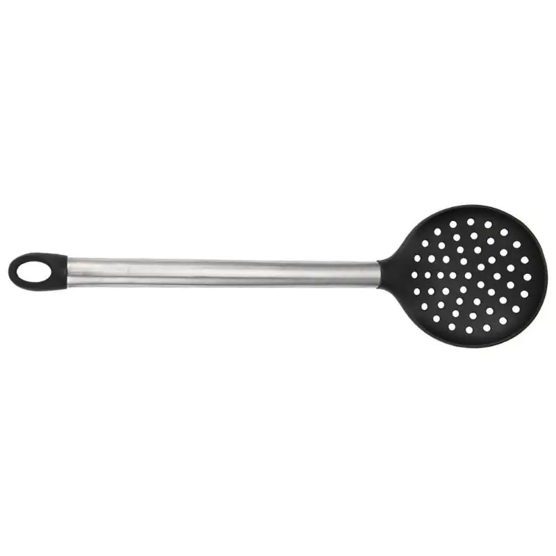 Multifunction Stainless Steel Handle Silicone Kitchenware Scraper Colander Non-Stick Kitchen Cookware Cooking Utensils - Цвет: 4